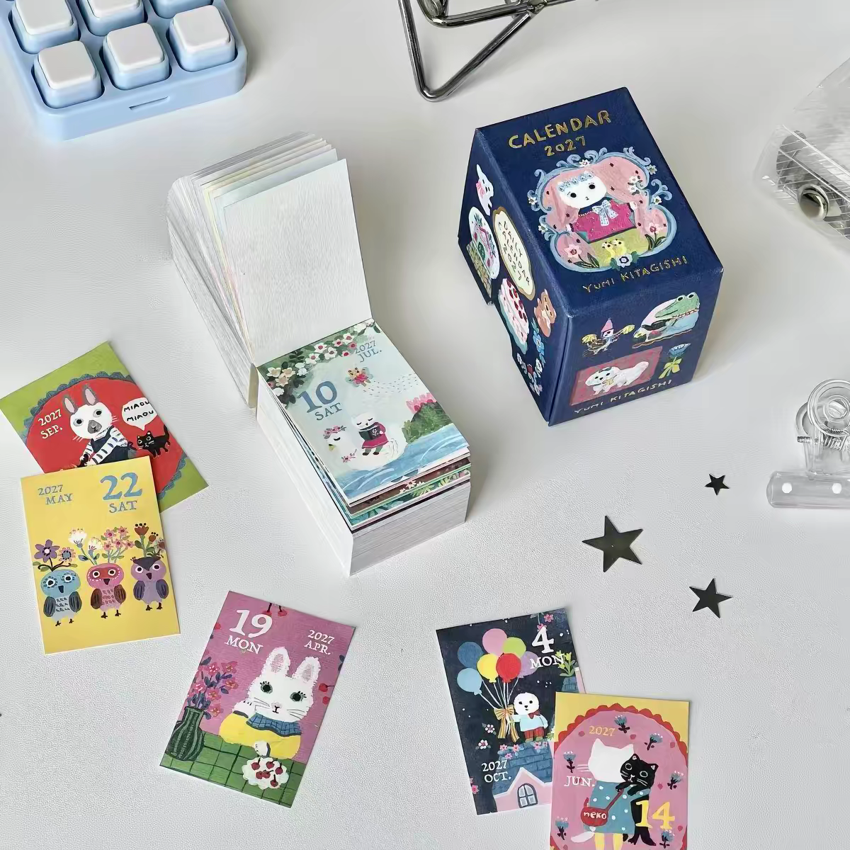 Pre - Order Cute 2027 365 Days Tear-Off Desk Calendar – Daily Illustrated Calendar ✨