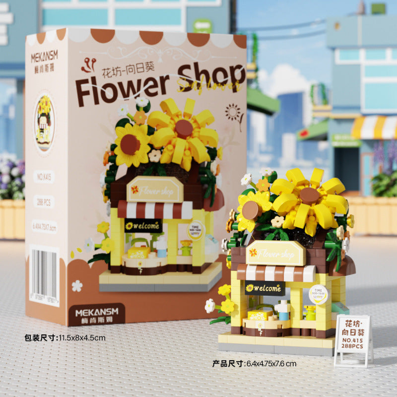 Mini Flower Shop DIY Building Blocks  🌸🏪🧩