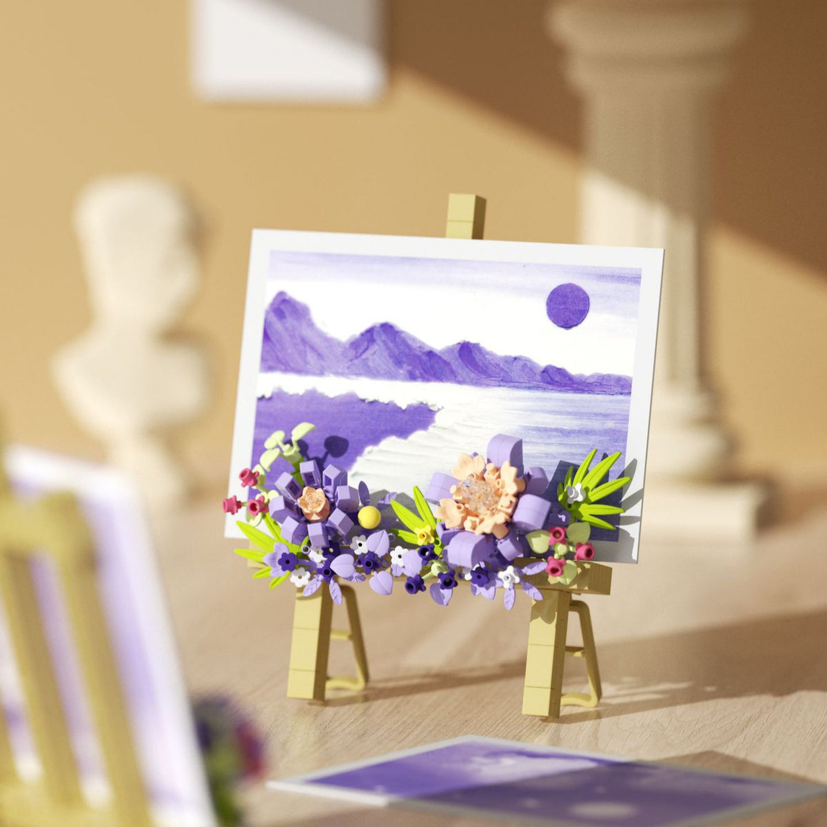 DIY 3D Art Exhibition Floral Building Blocks 🎨🌸