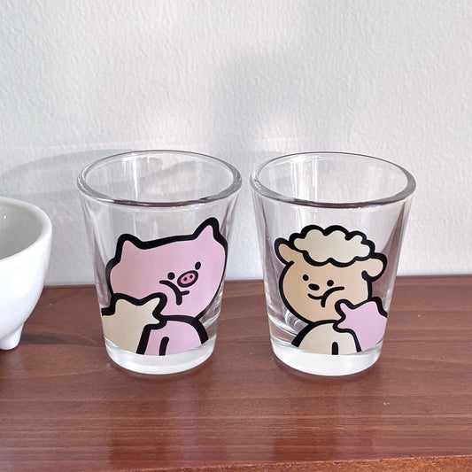 Pre - Order Cute Piggy Shot Glasses