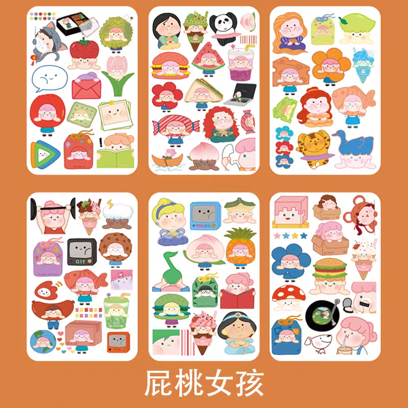 September Kawaii 6 Sticker Sheets