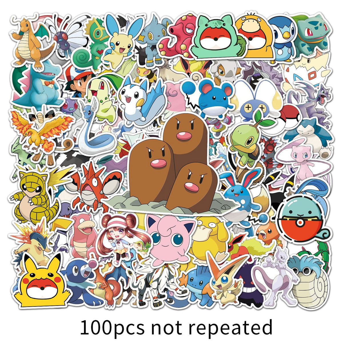 PS23 🧸 Pokemon 100-Piece Sticker Pack