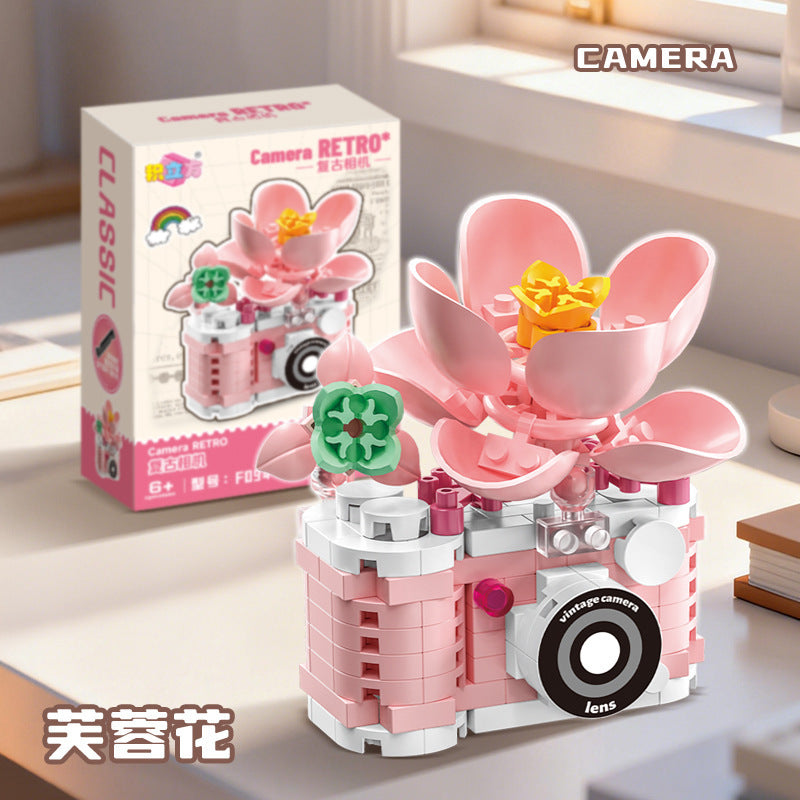 📸🌸 Blooming Retro Camera Building Blocks