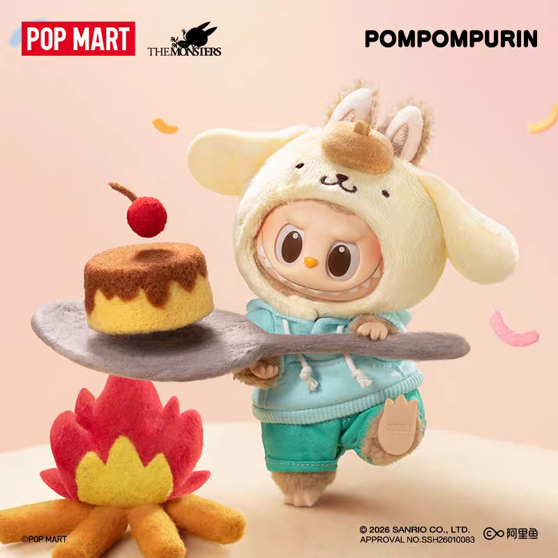 Pre - Order Official Popmart Merch THE MONSTERS Labubu × Sanrio Characters Series-Vinyl Plush Pendant Blind Box