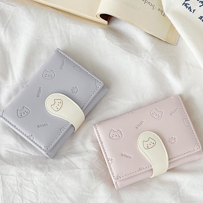 🐱 Kitten Pastel Mini Wallet
