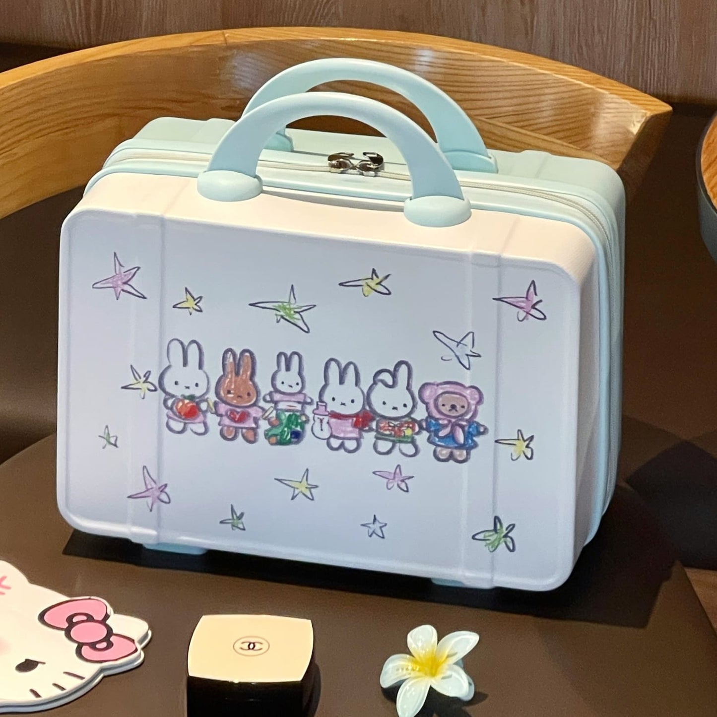 Miffy Starry Getaway Vanity Suitcase ✨🐰🩵