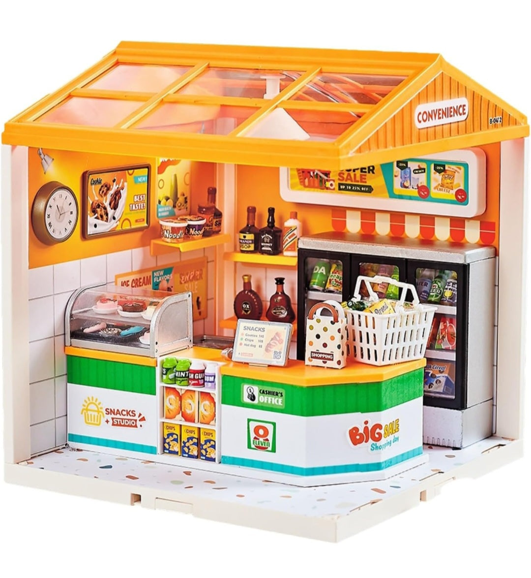 Small Town in Big City Scenes DIY Mini Miniature Set