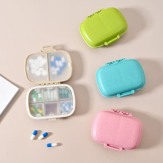8 Compartment Travel Pill Box / Jewelry Organiser