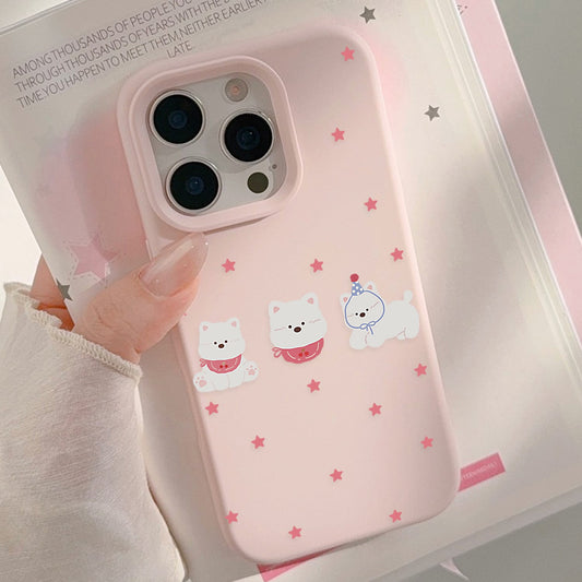 🌸 Starry Puppy Parade iPhone Case 🐶✨