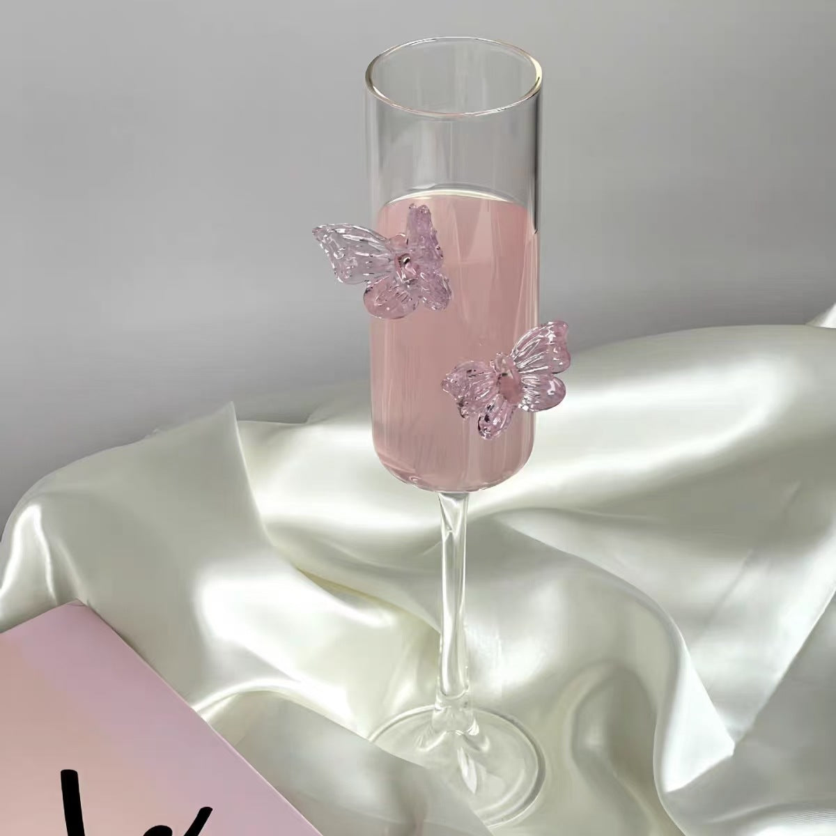 Butterfly Kisses Champagne Glasses