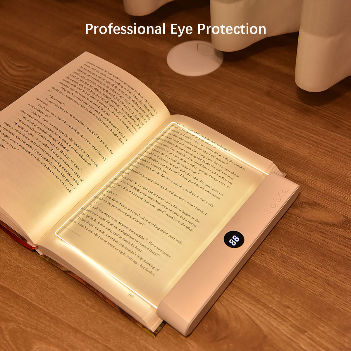2-in-1 LED Book & Night Light | 3-Color Dimming + Timer, USB Rechargeable, Portable Eye-Care Lamp for Bed/Dorm/Travel