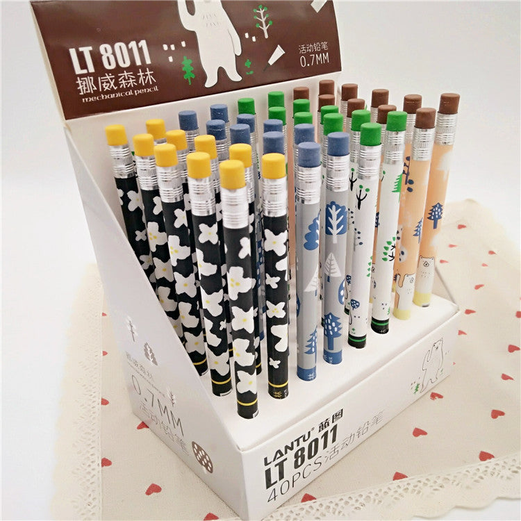 Set of 3 Foresh Friends 0.7 mm Mechanical Pencil