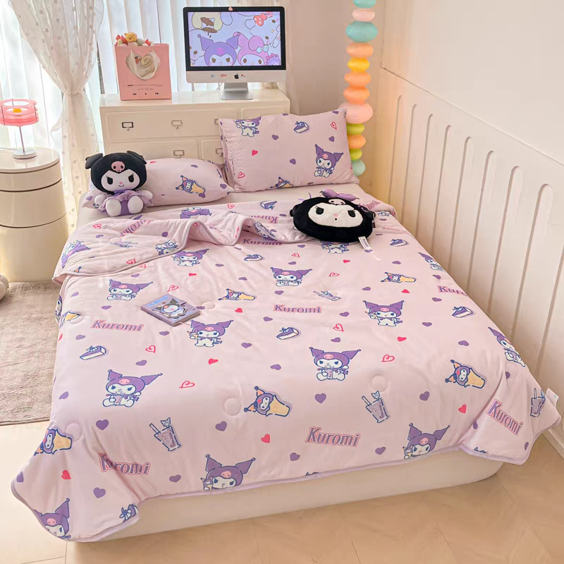Pre - Order Official Merch Sanrio Hello Kitty Kuromi Cinnamoroll My Melody Comforter Set