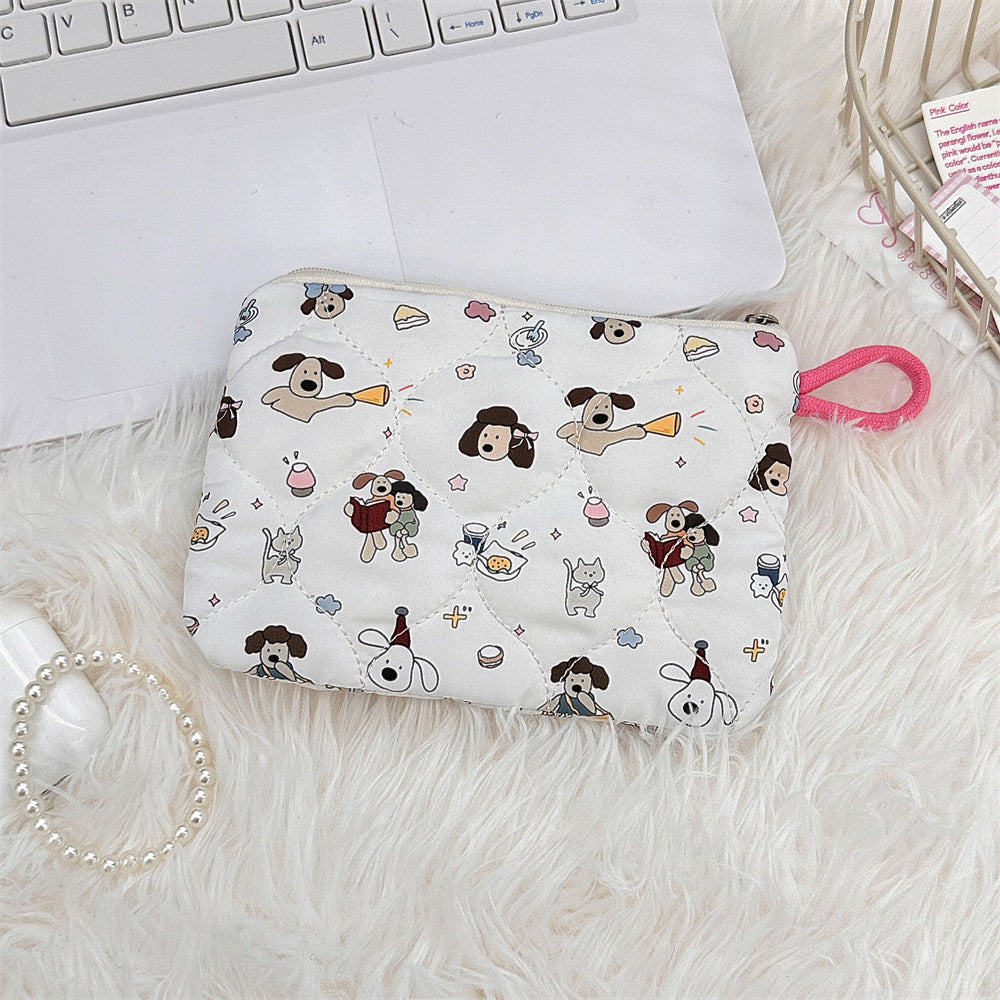 🧸 Quilted Kawaii Mini Pouch