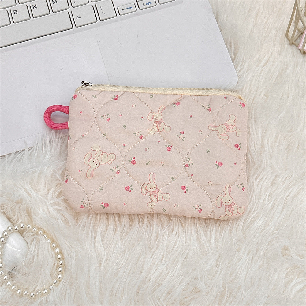 🧸 Quilted Kawaii Mini Pouch