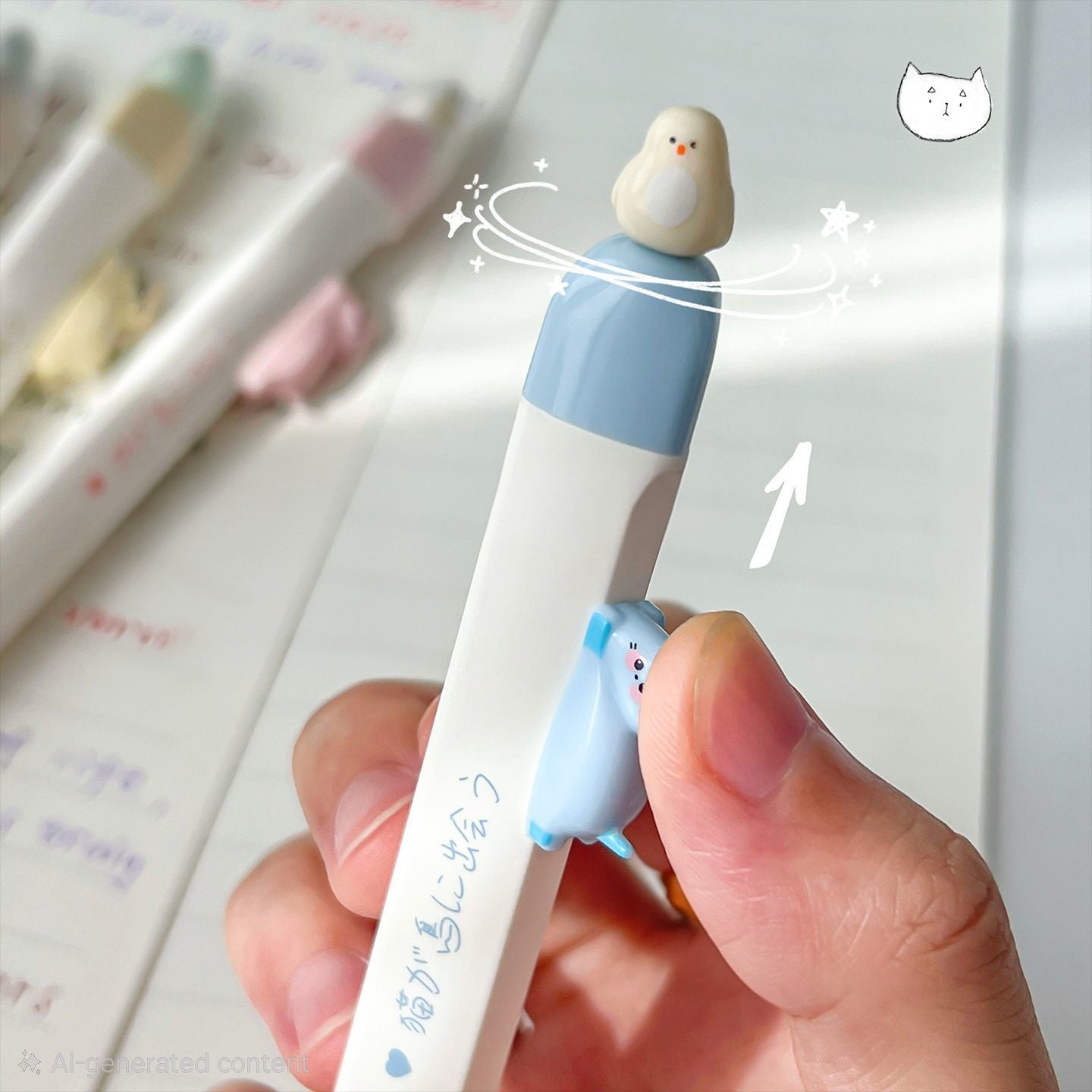 Premium Spinny Bird & Clingy Cat Pen