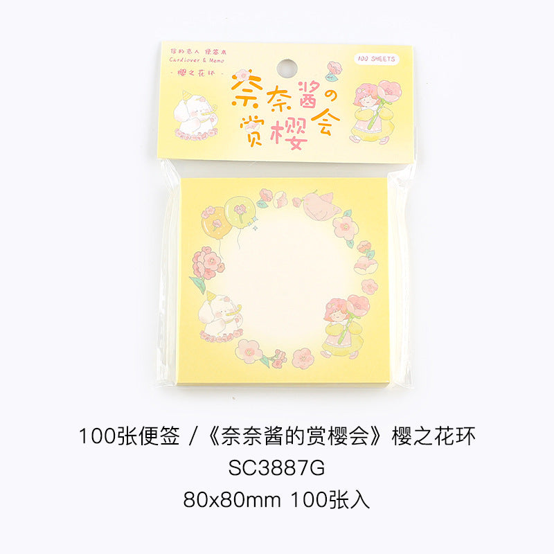 🌸✨ Nana’s Cherry Blossom Memo Pads ✨🌸
