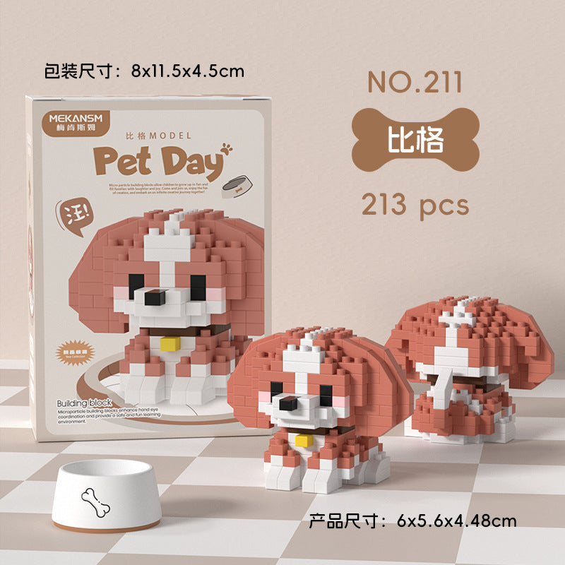 Mekansm Pet Day Dogs and Cats  Mini Building Blocks Lego Bricks
