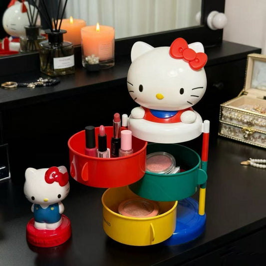 Hello Kitty 3 Layer Spin & Store Organizer 🐱✨