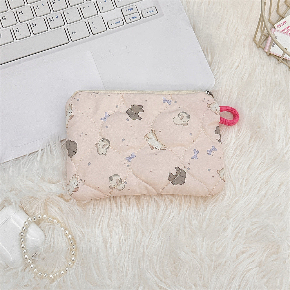 🧸 Quilted Kawaii Mini Pouch