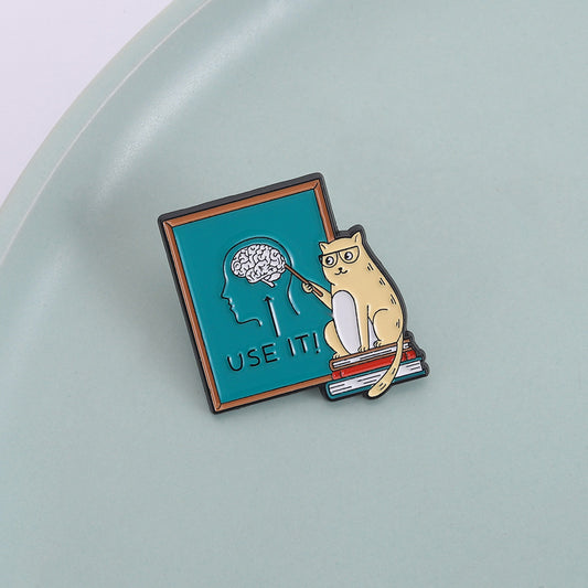 Brain Use It Enamel Pin