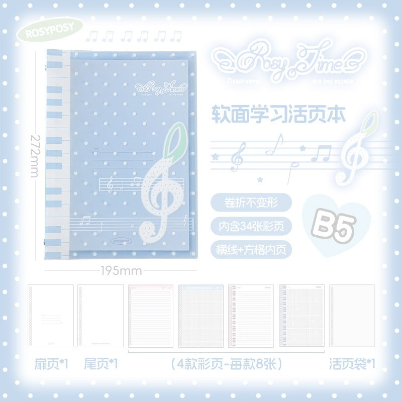 Pre - Order Rosy Posy B5 Music Binder