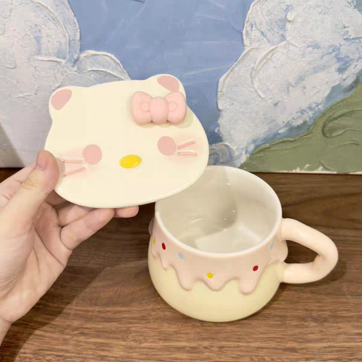 Pre - Order Sanrio Hello Kitty Cup with Bow Spoon
