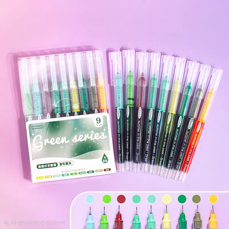Moka Color Series Set of 9 Pens Set