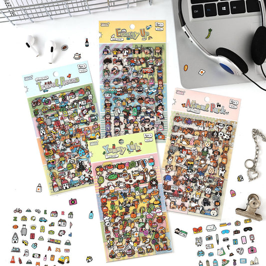 Teeny Tiny Chaos PET Sticker Pack – 4 Sheets