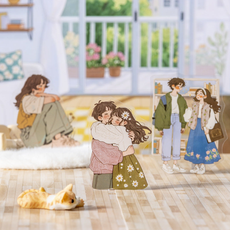 Set of 20 Evolution of Love Series Couple Stickers Pack