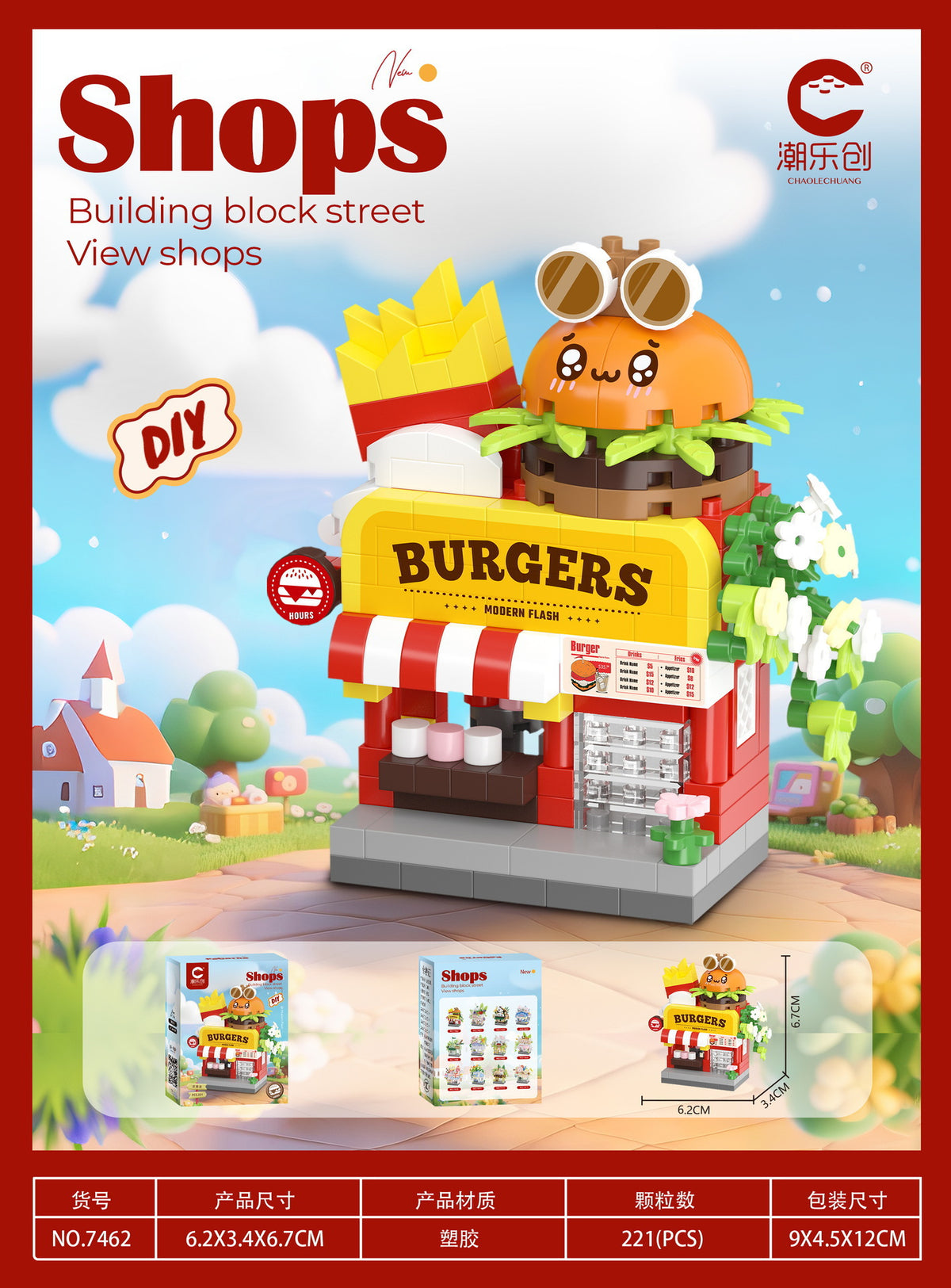 Mini Building Blocks Street Shops – DIY Kawaii Miniature Shops