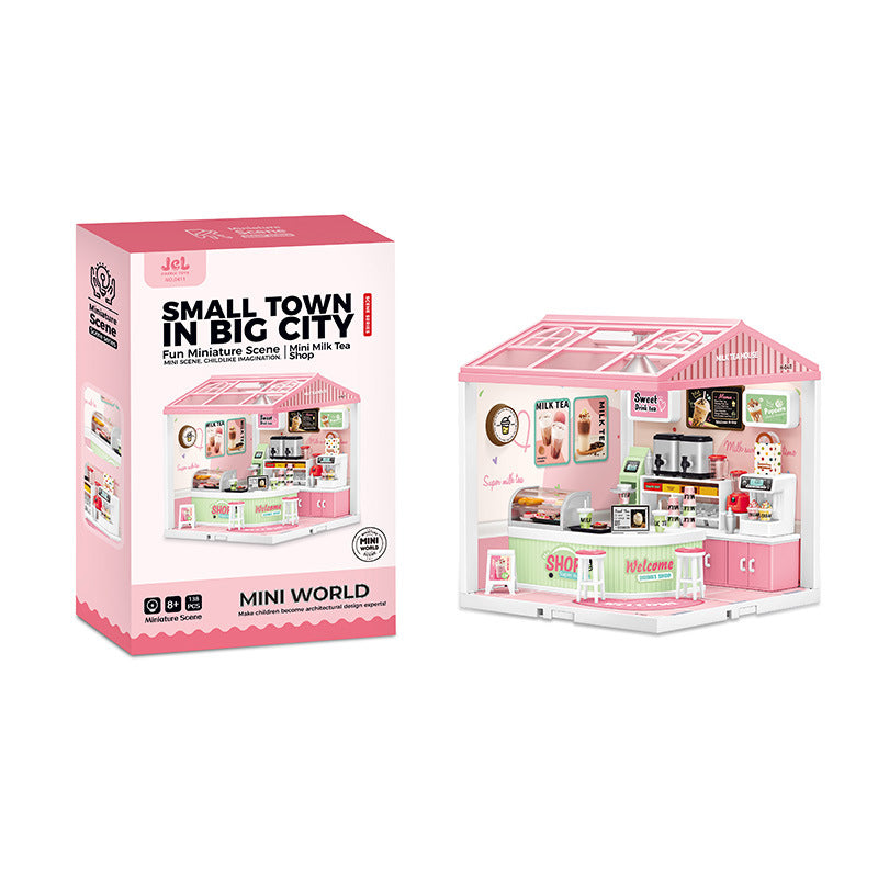 Small Town in Big City Scenes DIY Mini Miniature Set