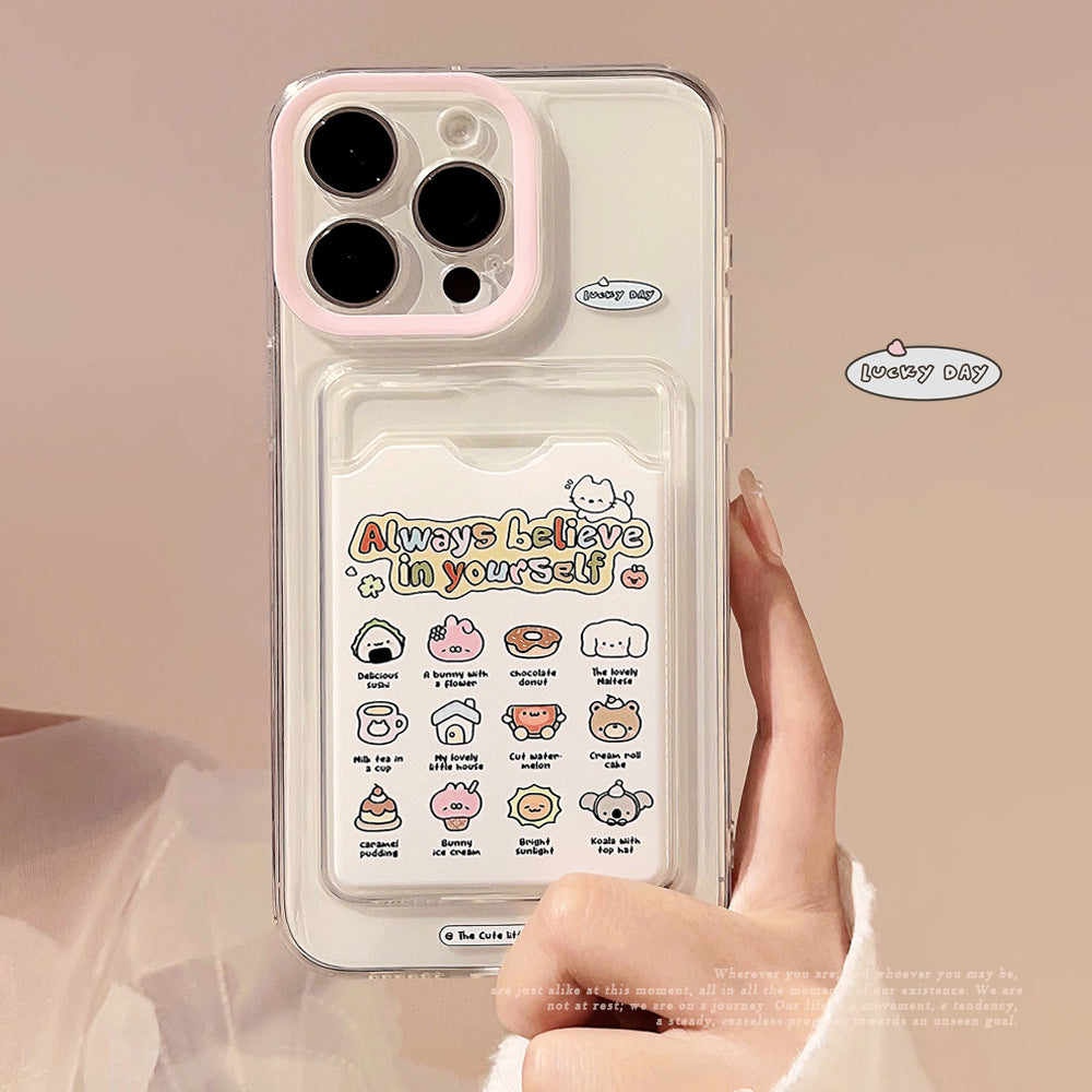 🌈 Believe in Yourself Card Holder iPhone Case ✨