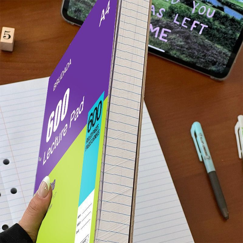 600 Pages A4 Notebook Lecture Pad