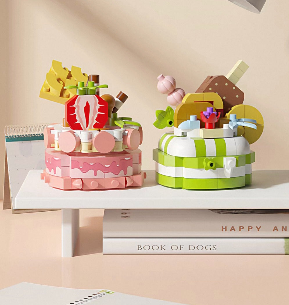 DIY Cake Shop Building Blocks Puzzle Lego Miniature