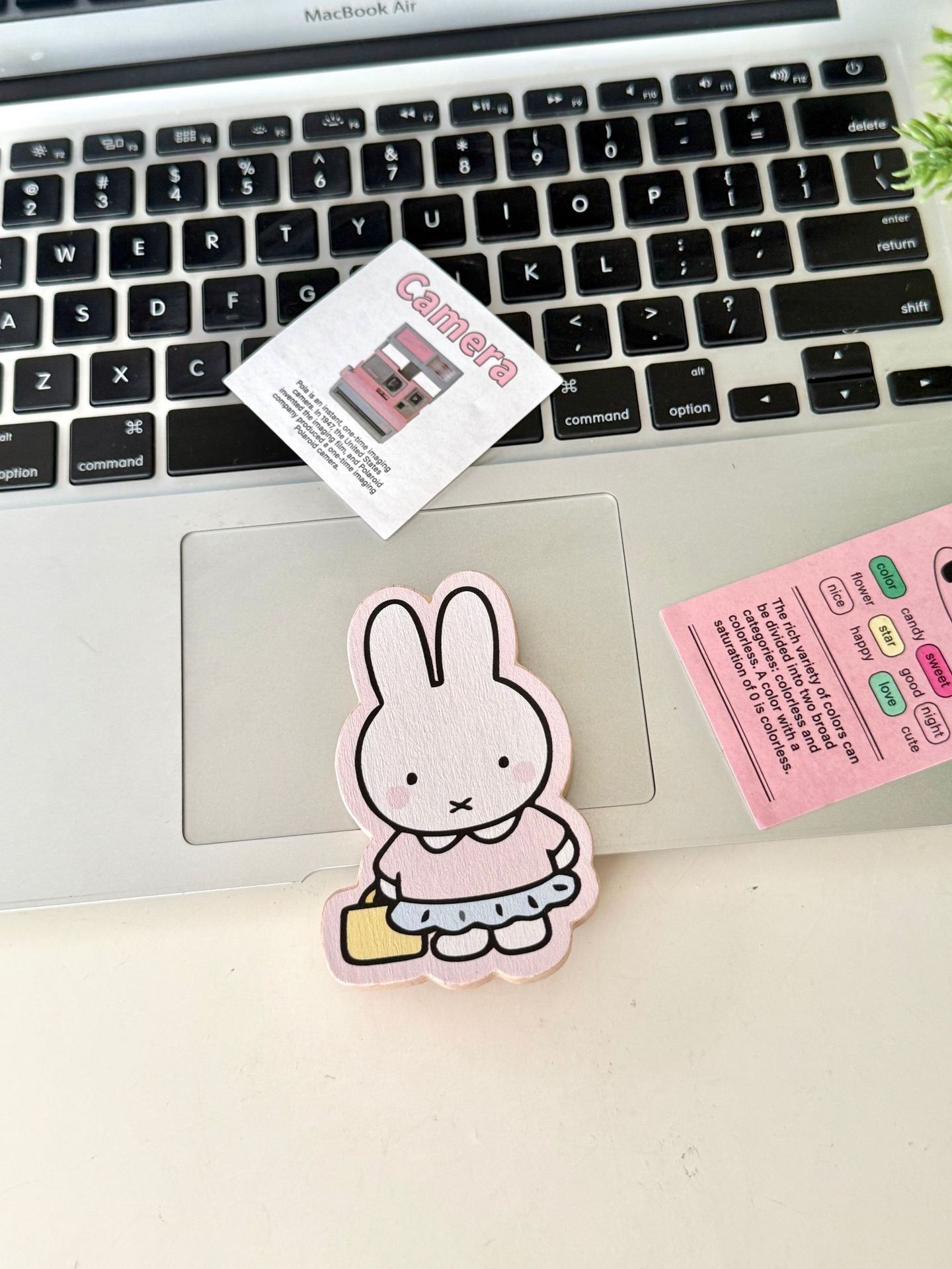 Kawaii Pastel Hello Kitty and Miffy Wooden Fridge Magnets with Bottle Opener