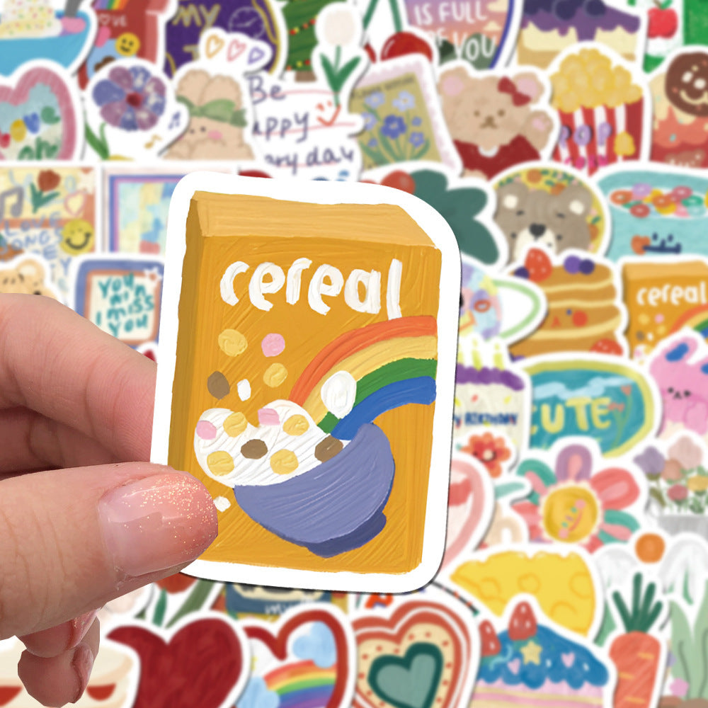 PS10 - 50 pcs Artsy Doodle Stickers – Happy Mood Edition