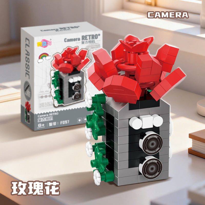 📸🌸 Blooming Retro Camera Building Blocks