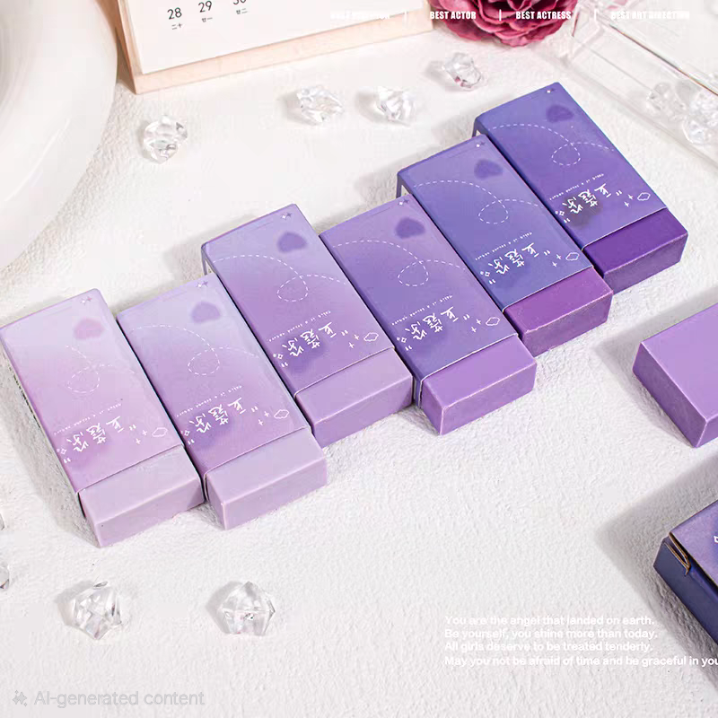Set of 6 Pastel Dream Erasers Set 🌈