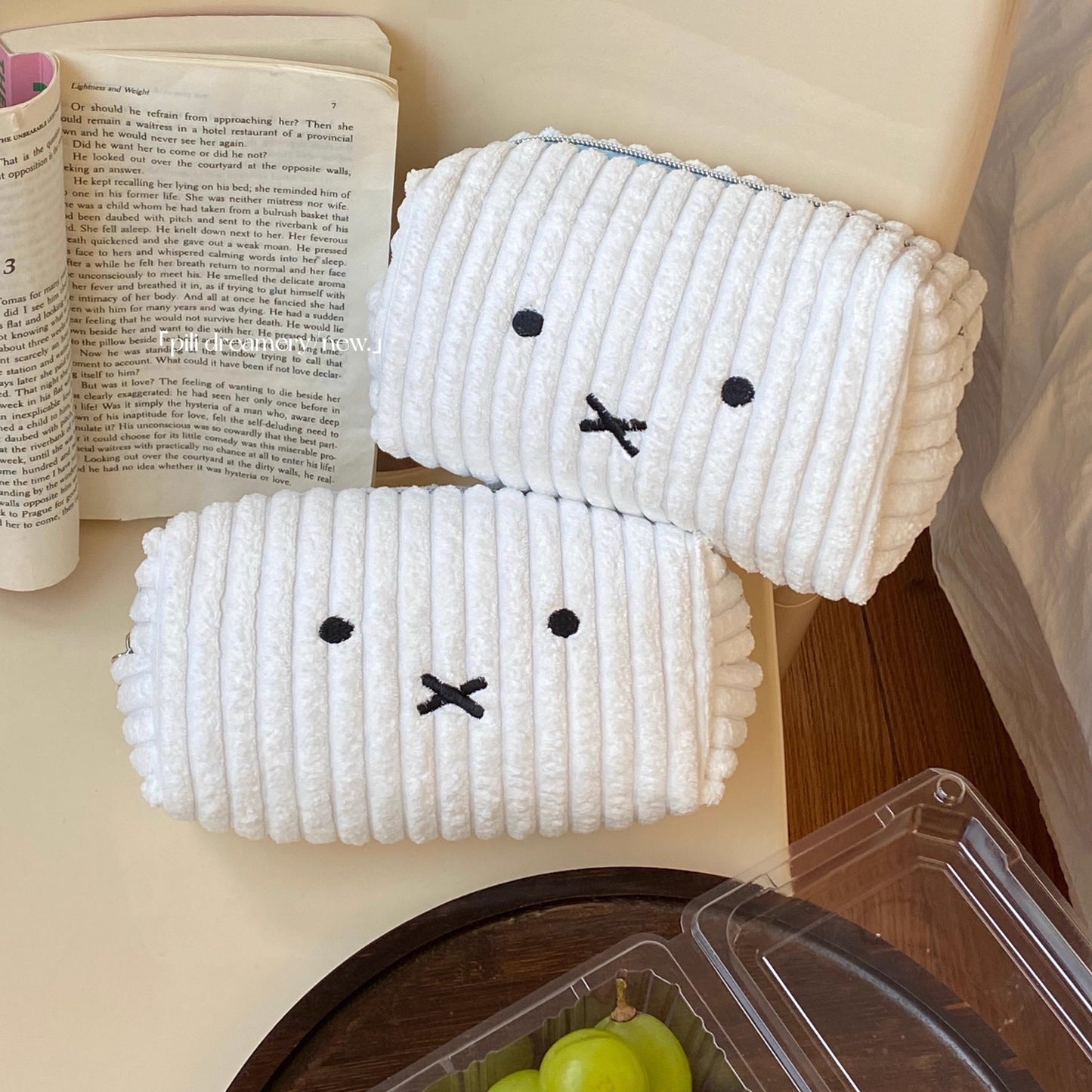 Miffy Plush Corduroy Storage Pouch 🤍🐰
