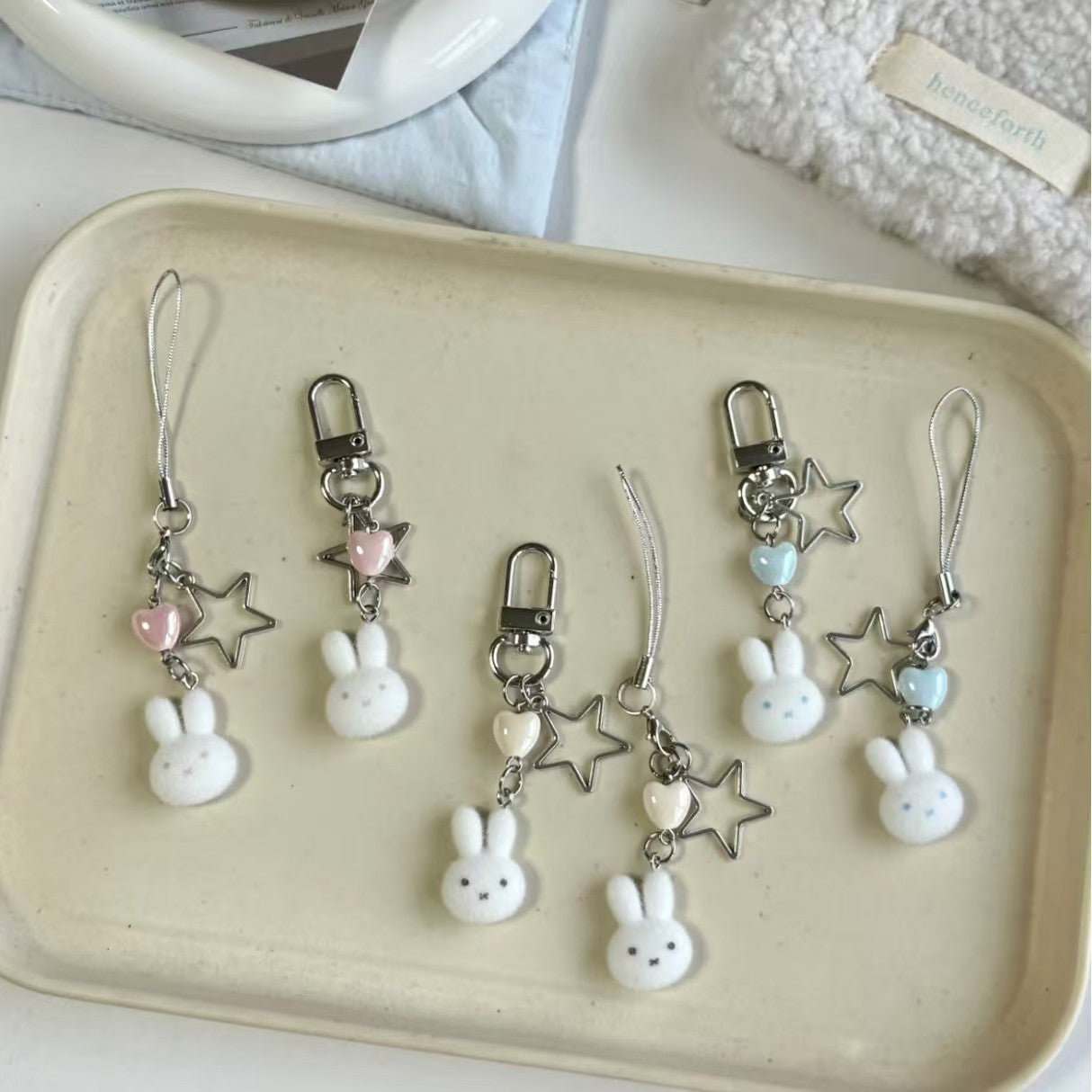 Starry Miffy Charm Keychain ✨☁️