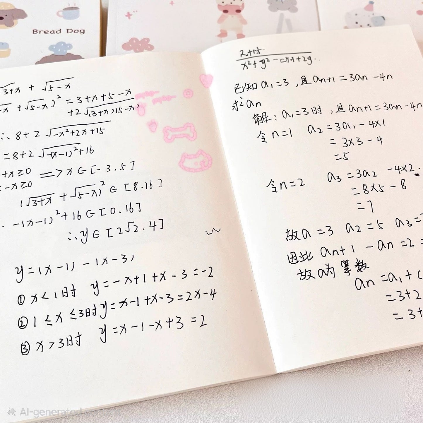 🐶🍞 Sweet & Cute Character A5 Notebook