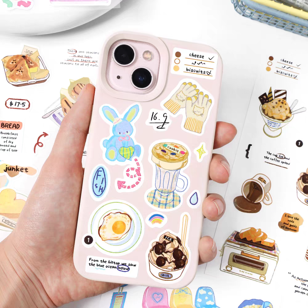 🌈 Papermore Set of 2 Aesthetic Sticker Sheets Set ✨📒🍰