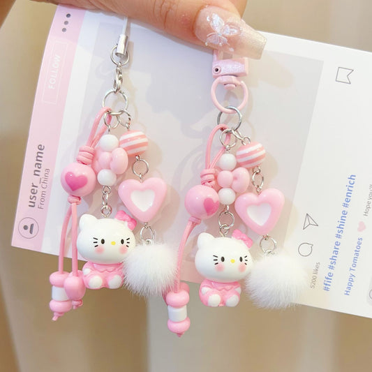 Pink Hello Kitty Dream Charm Keychain Phone Charm Tag 🐱💕