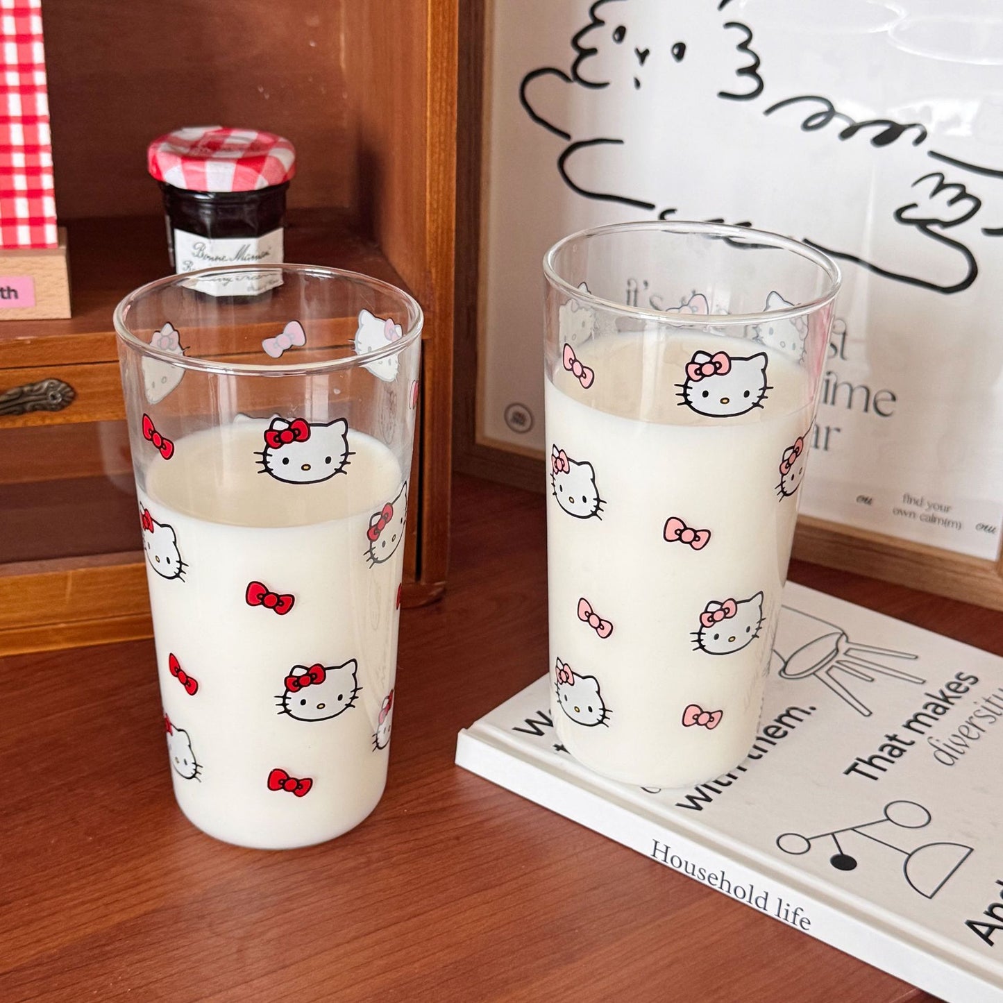 Pre - Order Hello Kitty Glass Tumbler