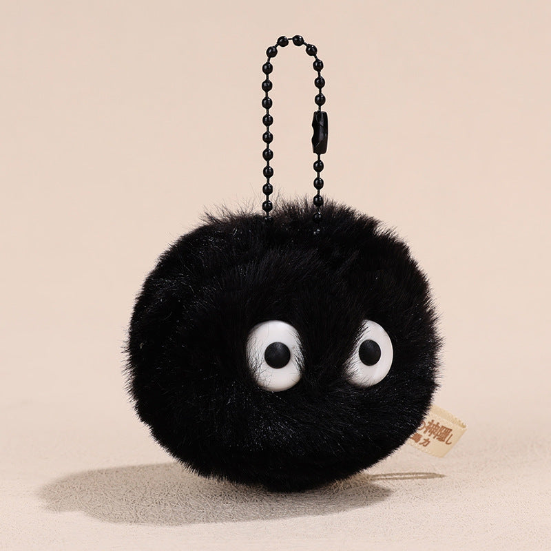 Spirited Away Studio Ghibli Soot Sprite Dust Bunny Keychain