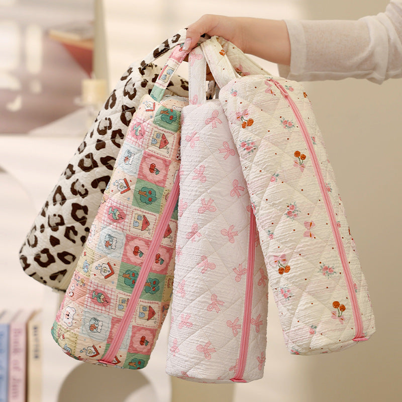 Quilted Cute Hair Tools Travel Pouch - Long Hair Dyson Multipurpose Organiser