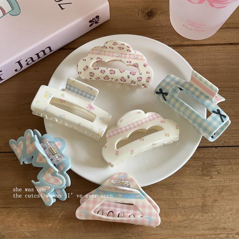 Premium Cute Patterned Hair Claw Clips Clutchers