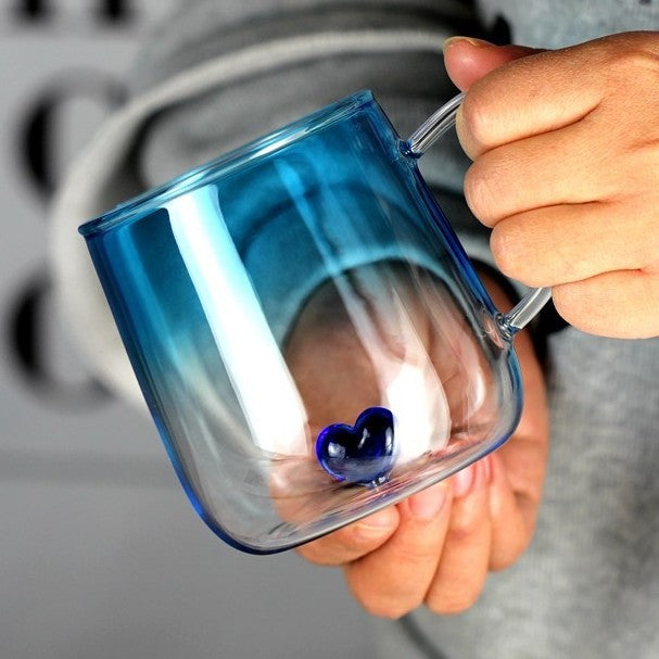 Hidden Heart Glass Mug