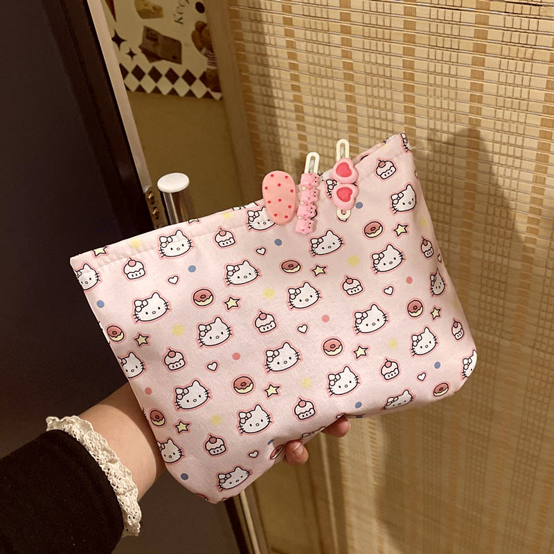 🍩 Sweet Hello Kitty Dreams Pouch Organiser – Pink, Cute & Perfectly Adorable! 💖✨
